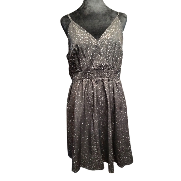 SHEIN Dresses & Skirts - SHEIN NWOT Silver Spaghetti Strap Mini Sundress XL